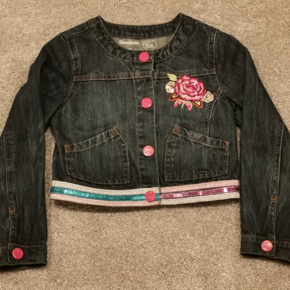 Desigual - Girls Denim Jacket - Like New! Size 5/6